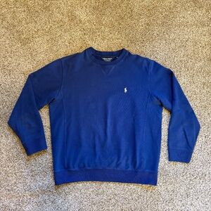 Polo Ralph Lauren Golf Men's Crewneck M Sweatshirt Sweater Blue White Medium